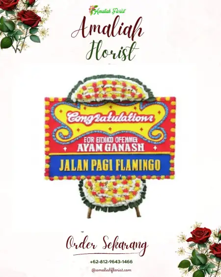 Sewa Papan Bunga Baleromo